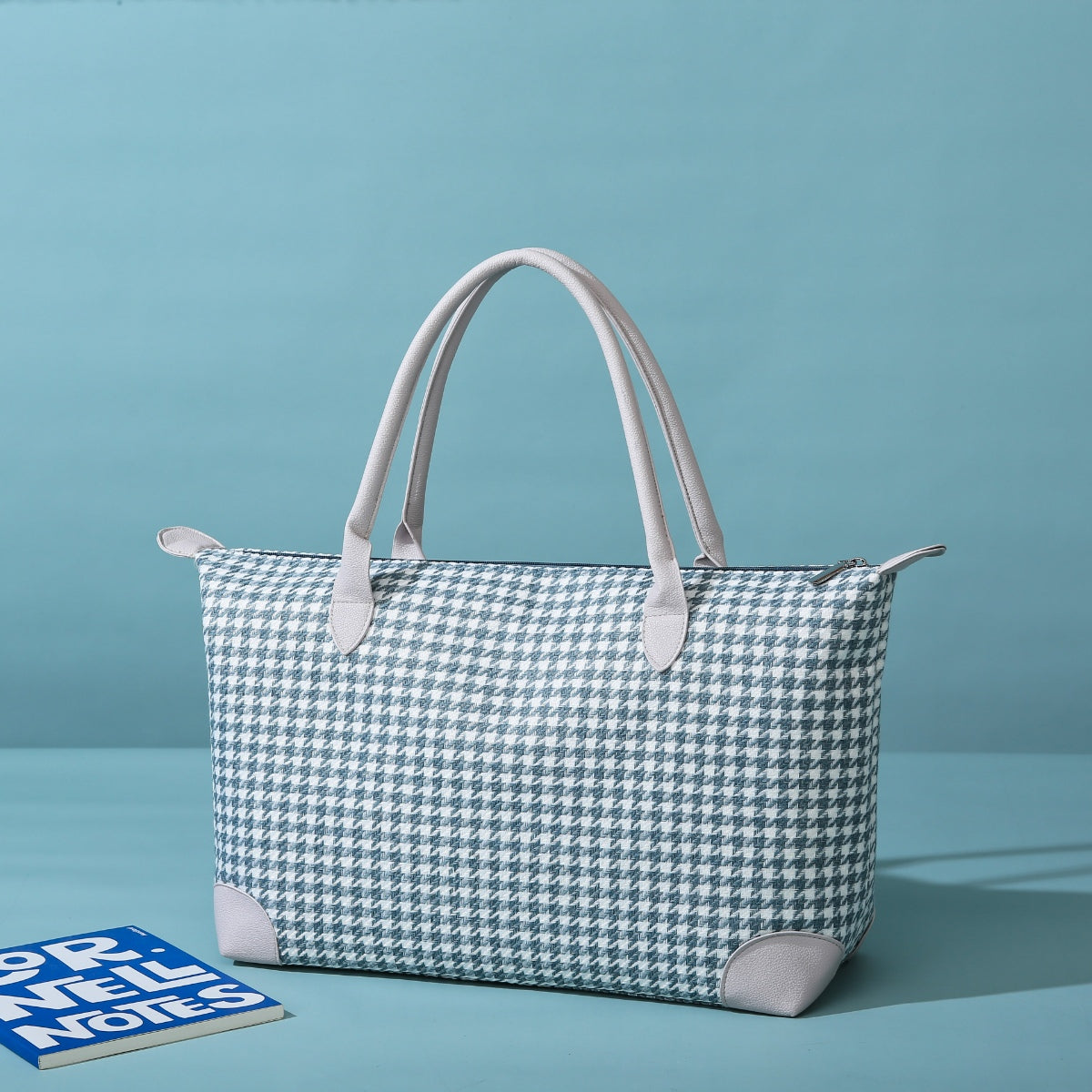 Houndstooth Canvas Travel Bag