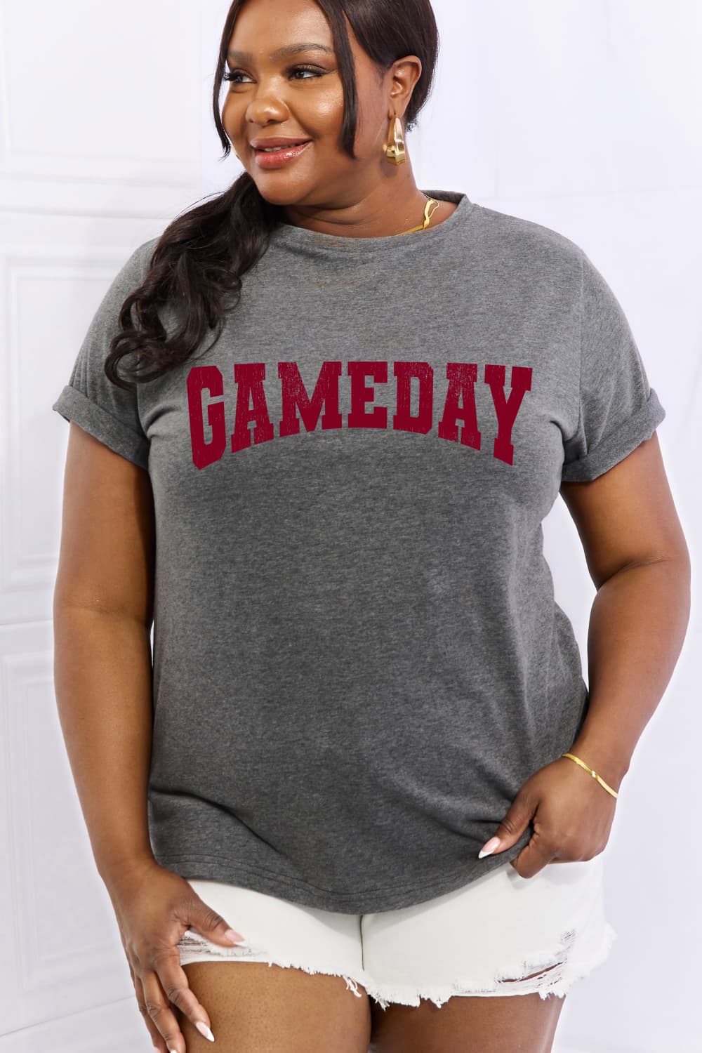 Simply Love Full Size GAMEDAY Graphic Cotton Tee