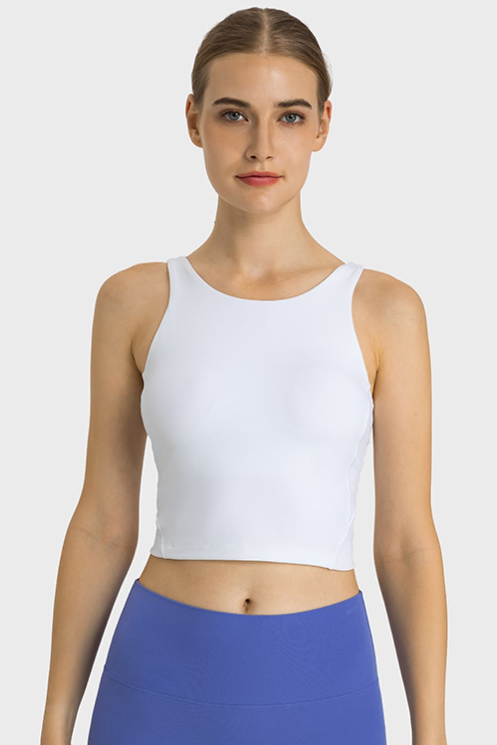 Feel Like Skin Highly Stretchy Cropped Sports Tank