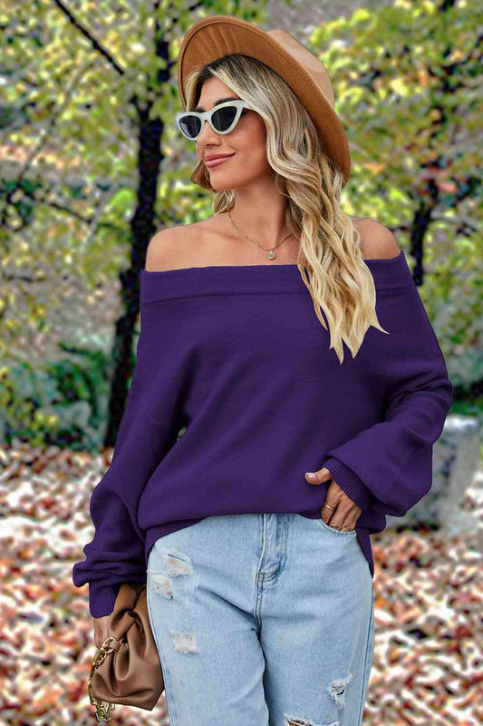 Off-Shoulder  Dropped Shoulder  Sweater