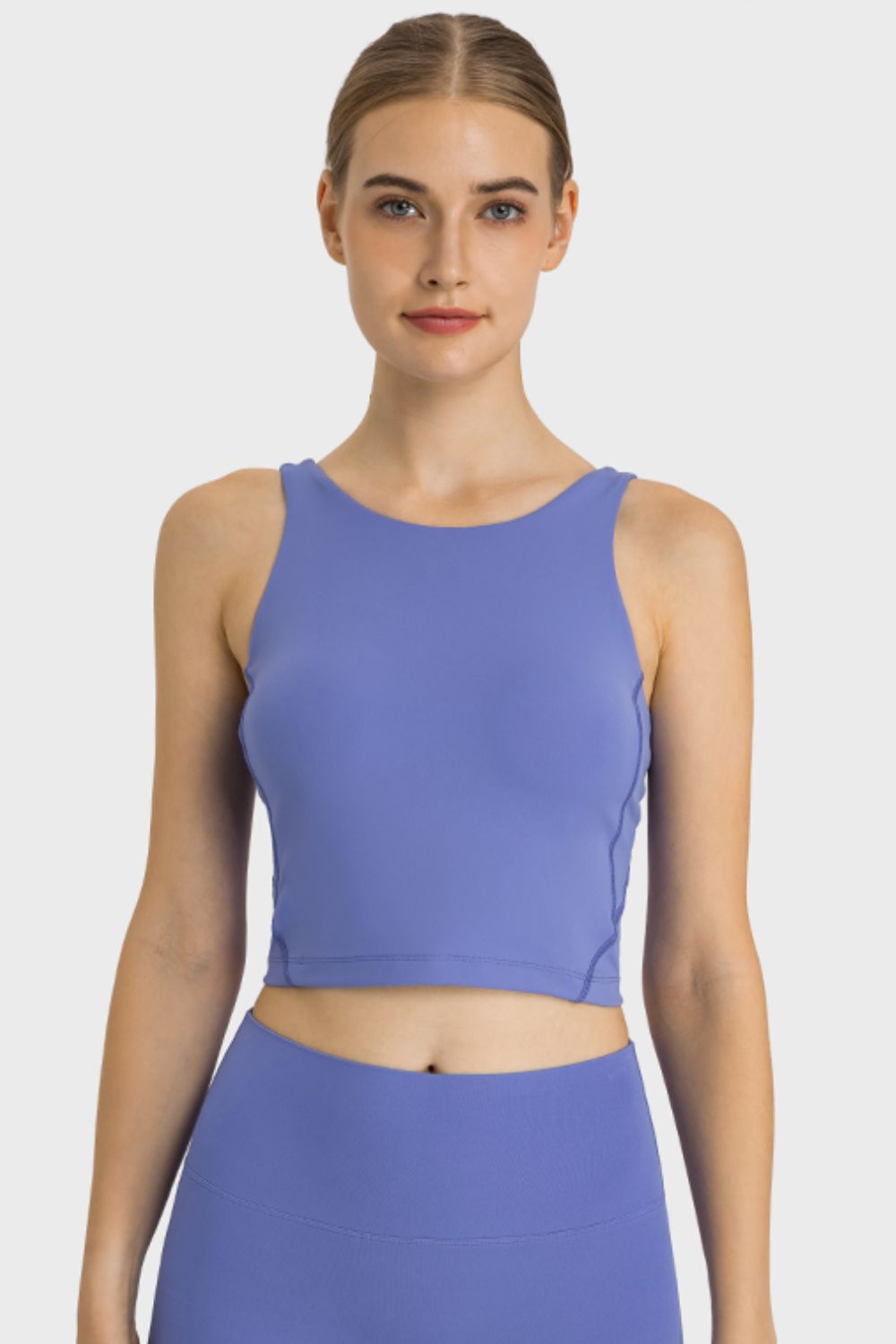 Feel Like Skin Highly Stretchy Cropped Sports Tank